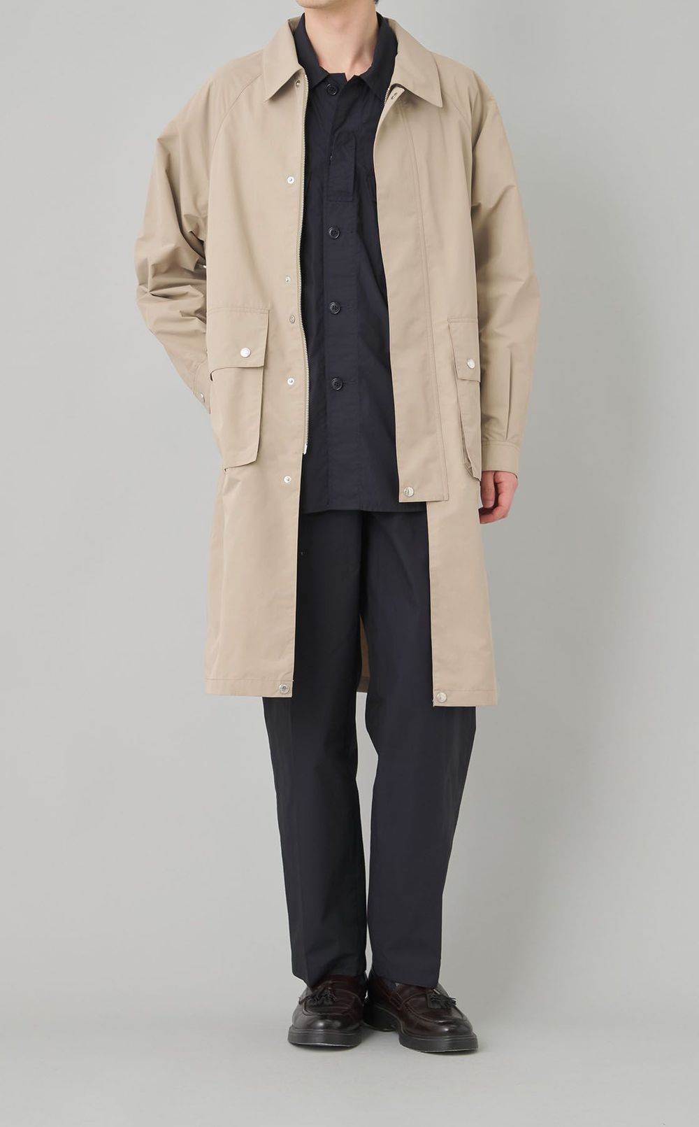 タフタ2wayロングコート