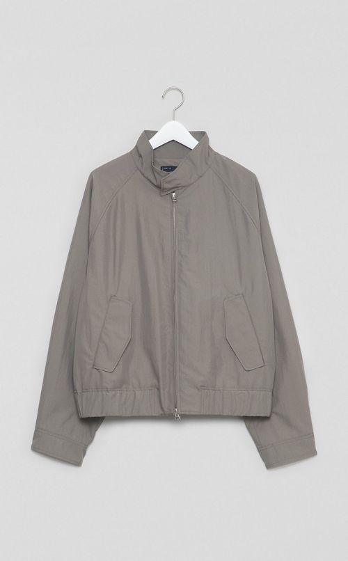 コットンナイロンハリントンジャケット