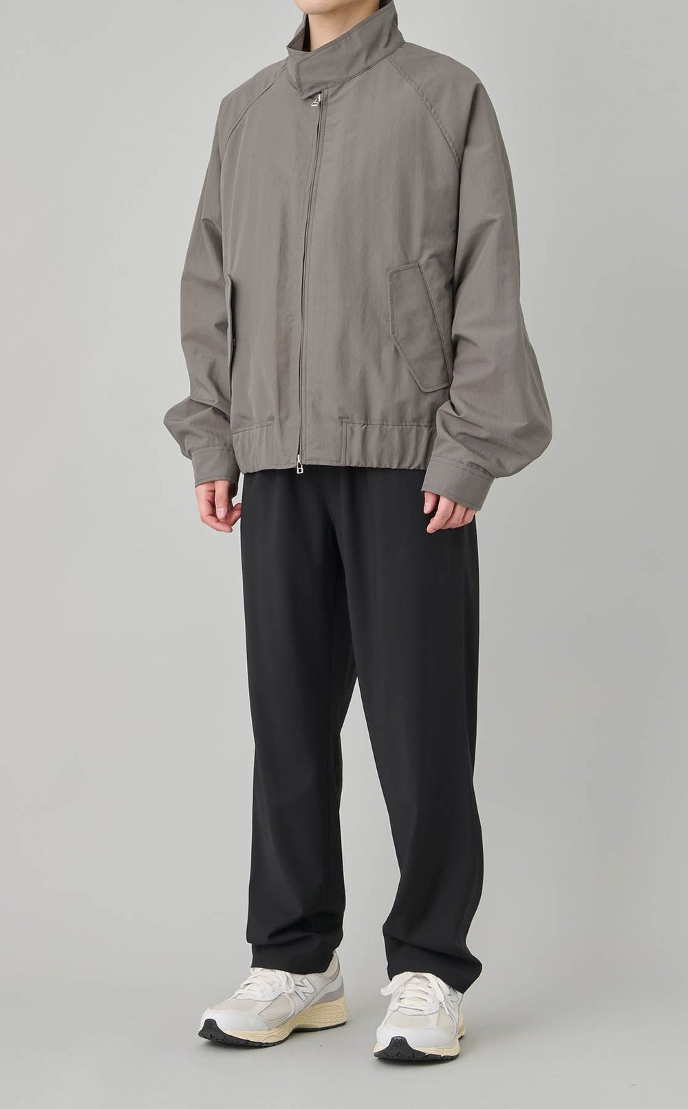 コットンナイロンハリントンジャケット