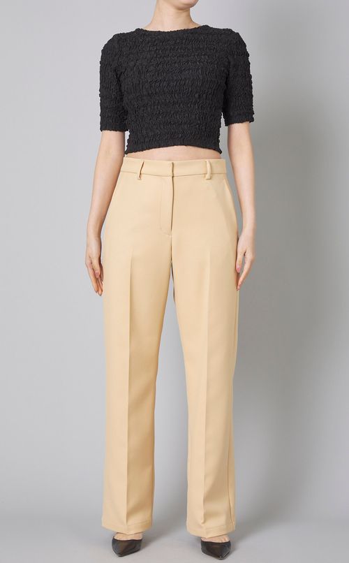 シャーリングクロップドプルオーバー