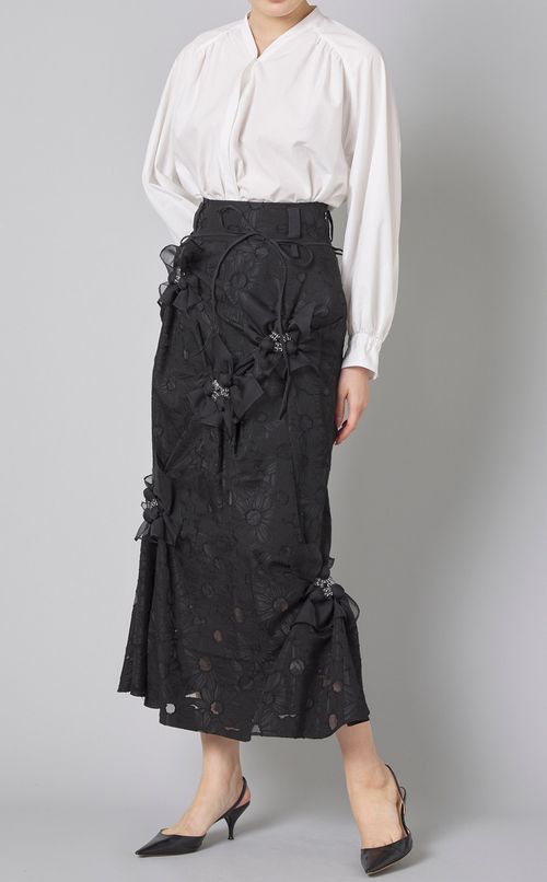 フラワージャガードマーメイドスカート