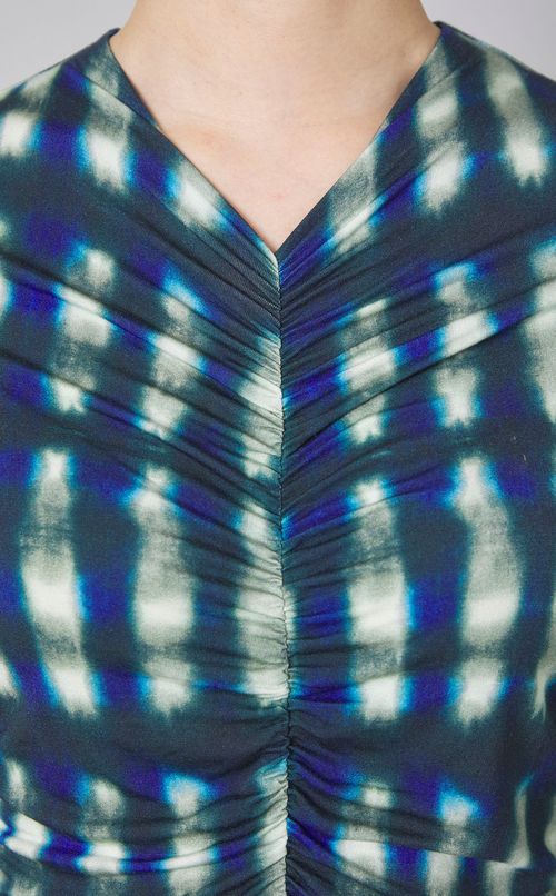 タイダイプリントジャージワンピース