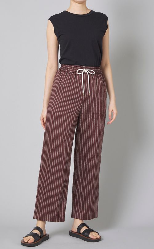 ストライプイージーパンツ