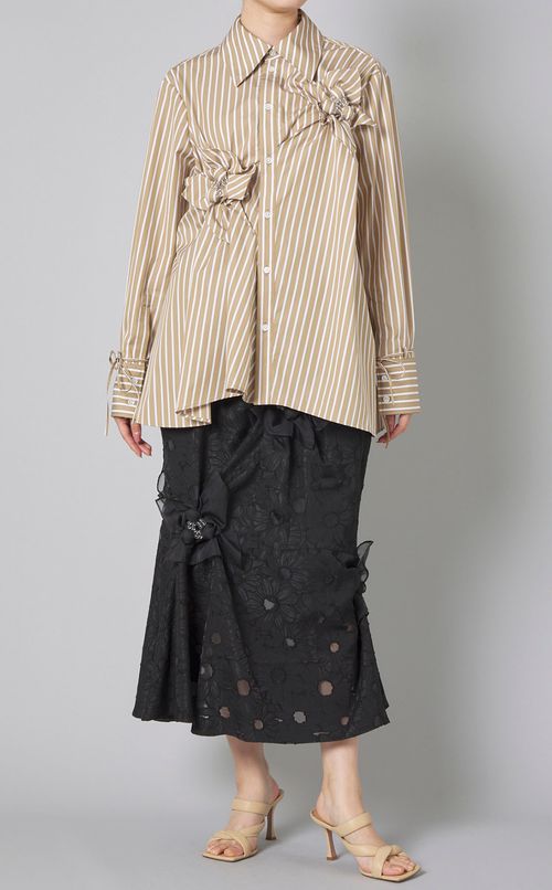 フラワージャガードマーメイドスカート