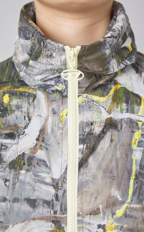 マルチプリントナイロンブルゾン