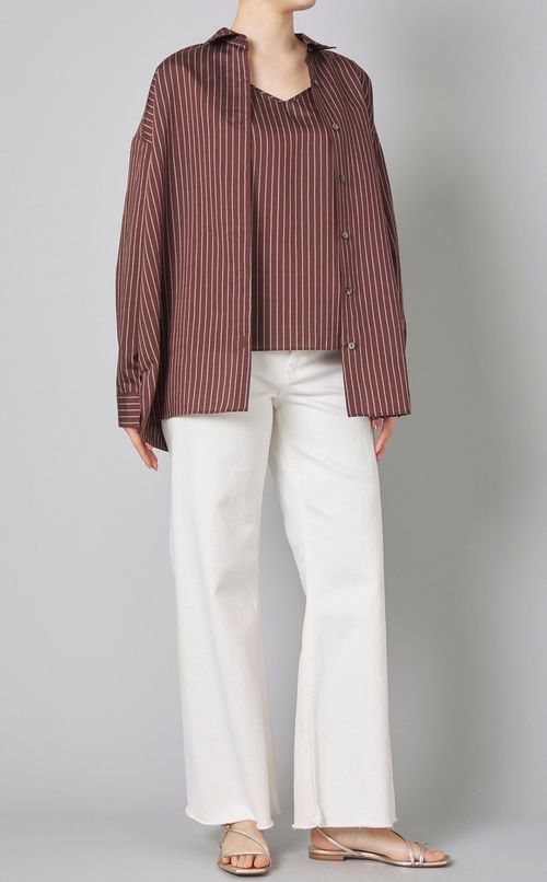 ストライプキャミソールセットシャツ