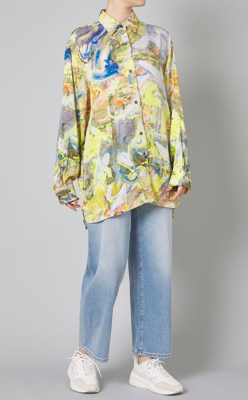 マルチプリントレギュラーカラーシャツ