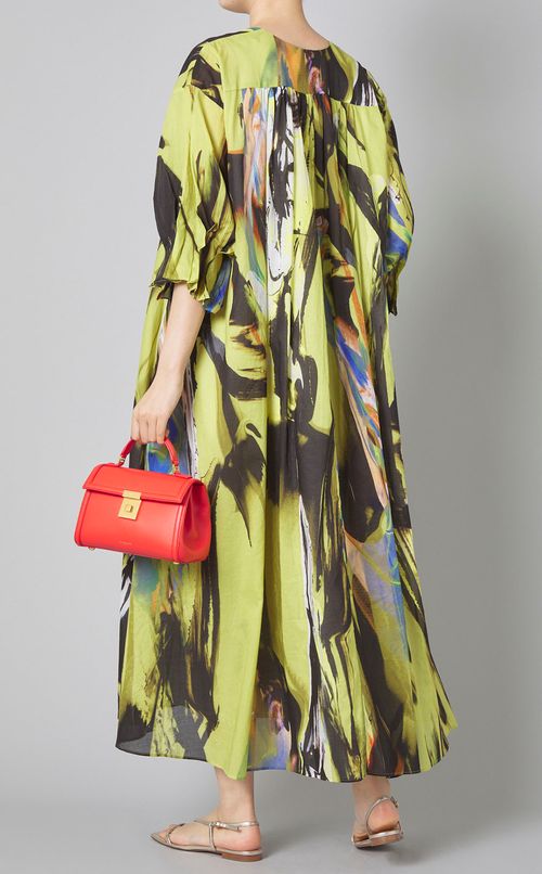 アートゼブラプリントロングワンピース