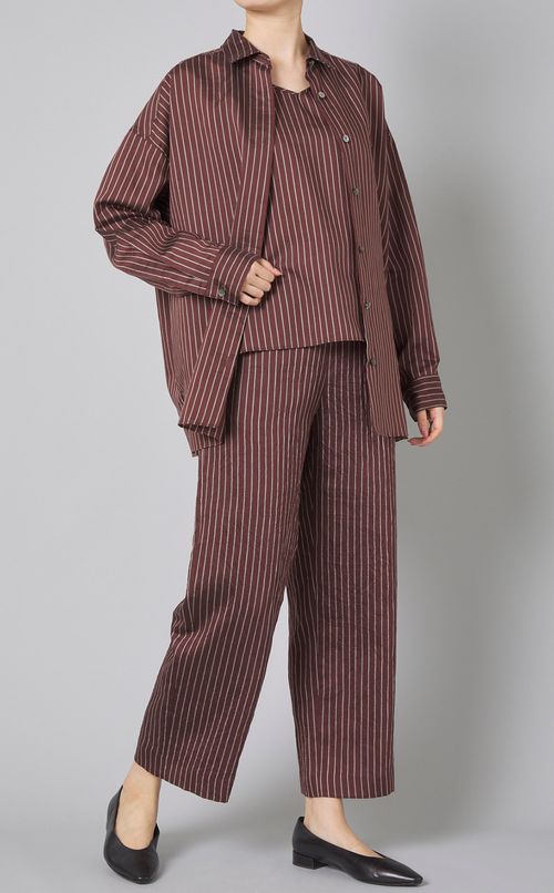 ストライプキャミソールセットシャツ