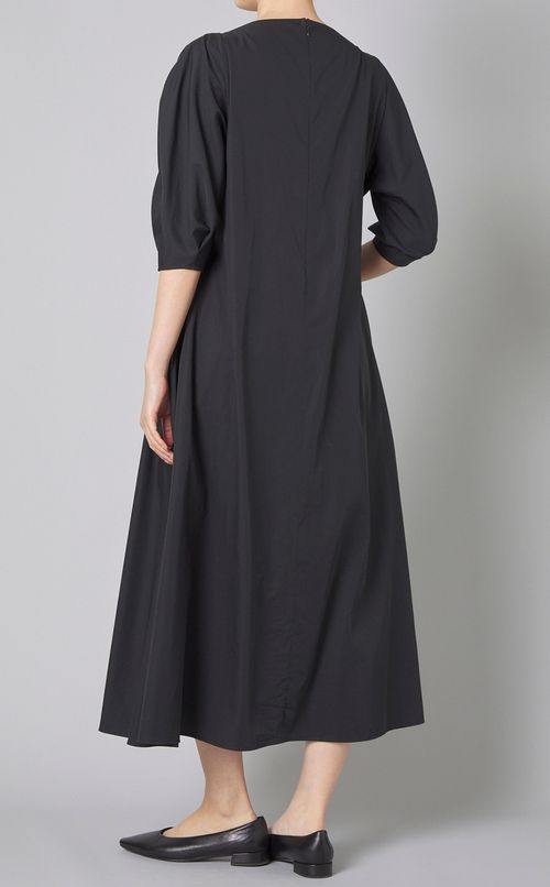 コットンベルテッドロングワンピース