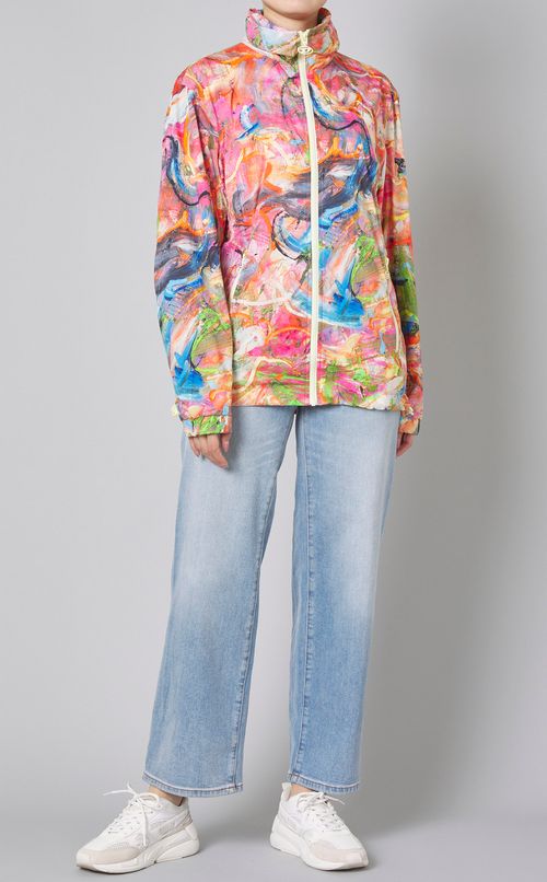 マルチプリントナイロンブルゾン