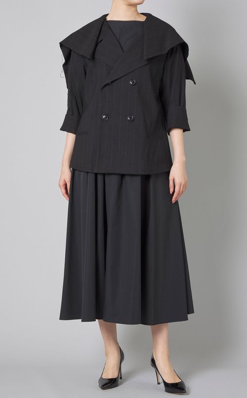 コットンベルテッドロングワンピース