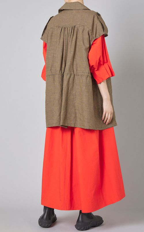 リネンスリーブレスジャケット