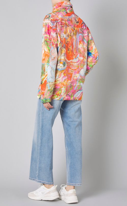 マルチプリントナイロンブルゾン