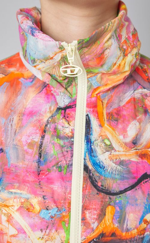 マルチプリントナイロンブルゾン