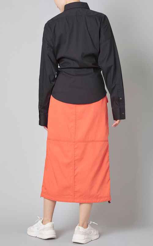 コットンポプリンロゴカシュクールシャツ