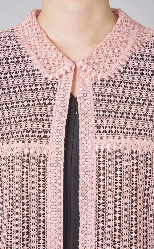 ケミカルレースショートスリーブブラウス