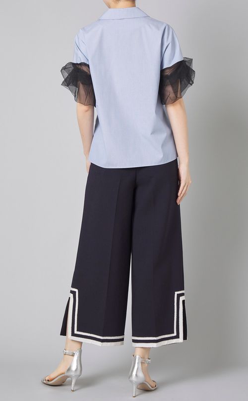 チュールドッキングシャツ