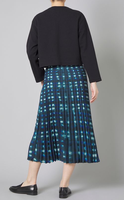 ジャージーノーカラーカーディガン