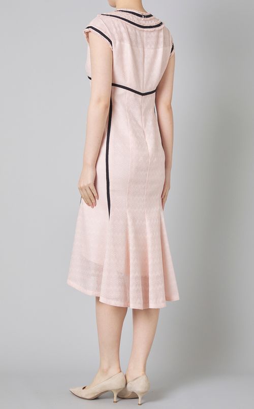 ジャガードノースリーブワンピース