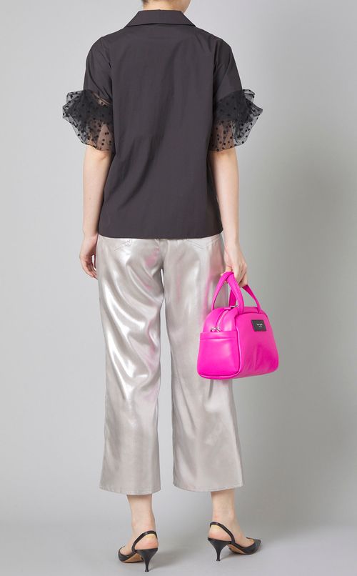 PUFFEDレザーミニバッグ