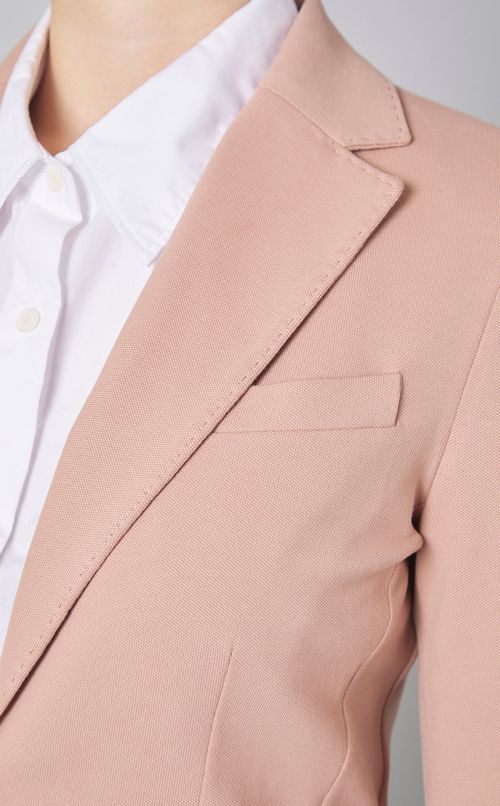 ピケシングルロングジャケット