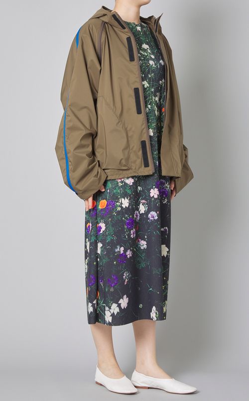 プリントノースリーブワンピース