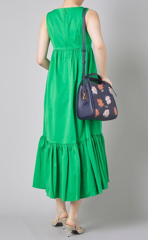 KNOTTフラワープリントレザーバッグ