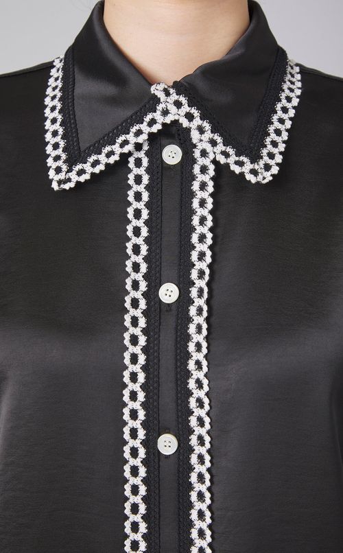 レーストリミングショートスリーブシャツ