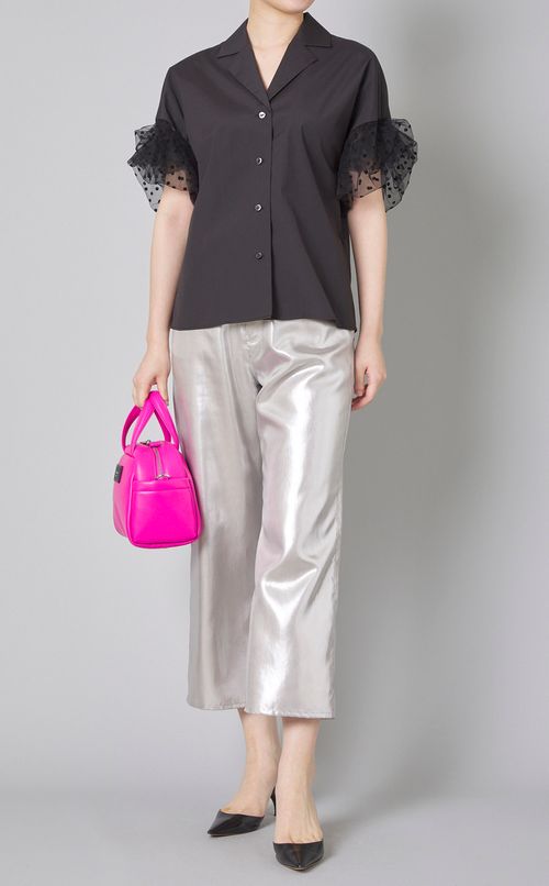 チュールドッキングシャツ