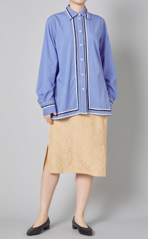 ジャガードスカーフデザインスカート