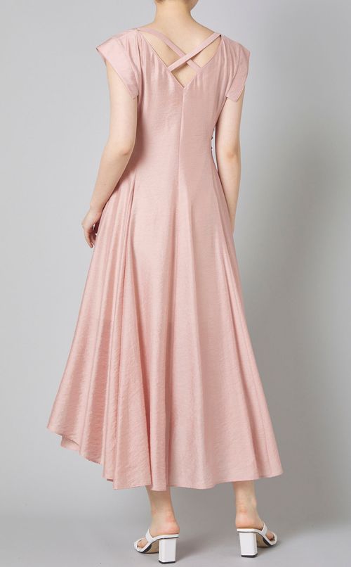 フロントジップフレアワンピース