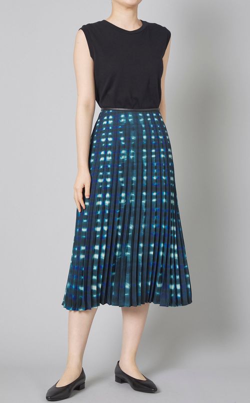 タイダイプリントプリーツスカート