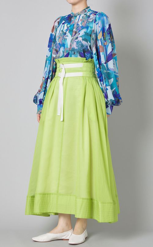 シアーオーガンジーギャザースカート