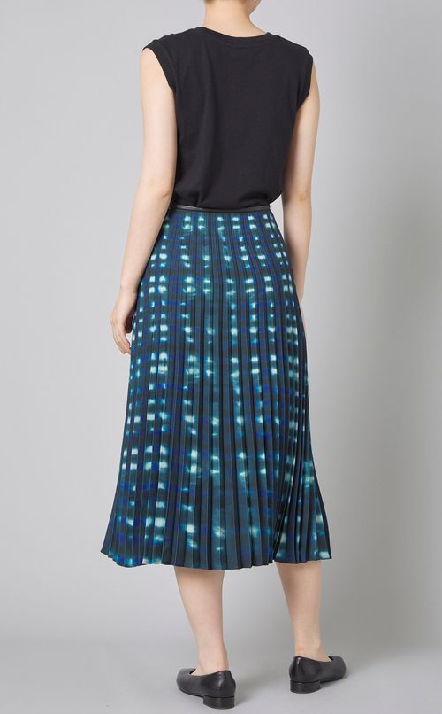 タイダイプリントプリーツスカート