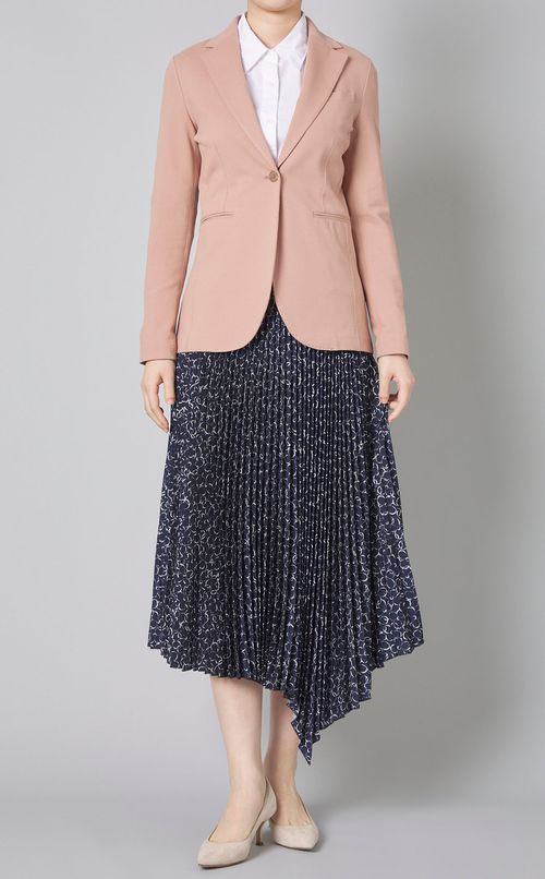 フラワープリントアシンメトリースカート