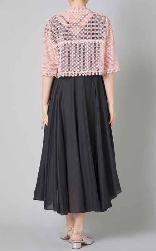 ケミカルレースショートスリーブブラウス