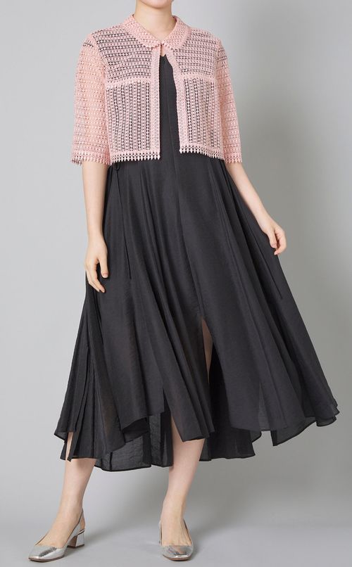 【別注】フロントジップフレアワンピース