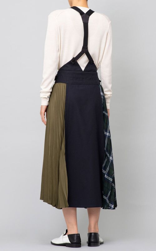 サスペンダー付コンビスカート