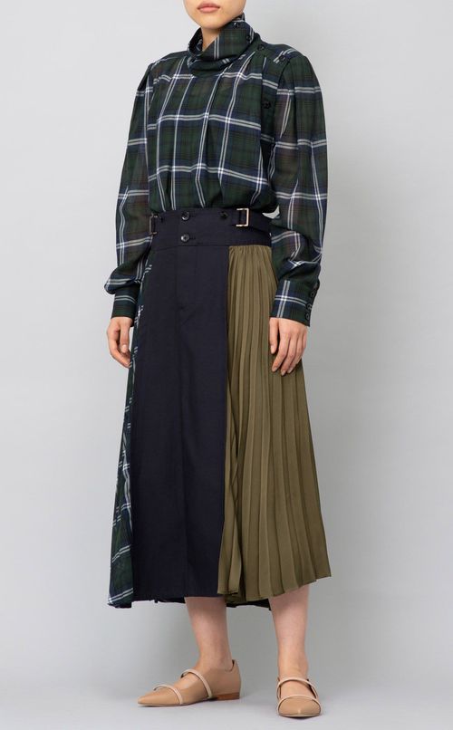 サスペンダー付コンビスカート