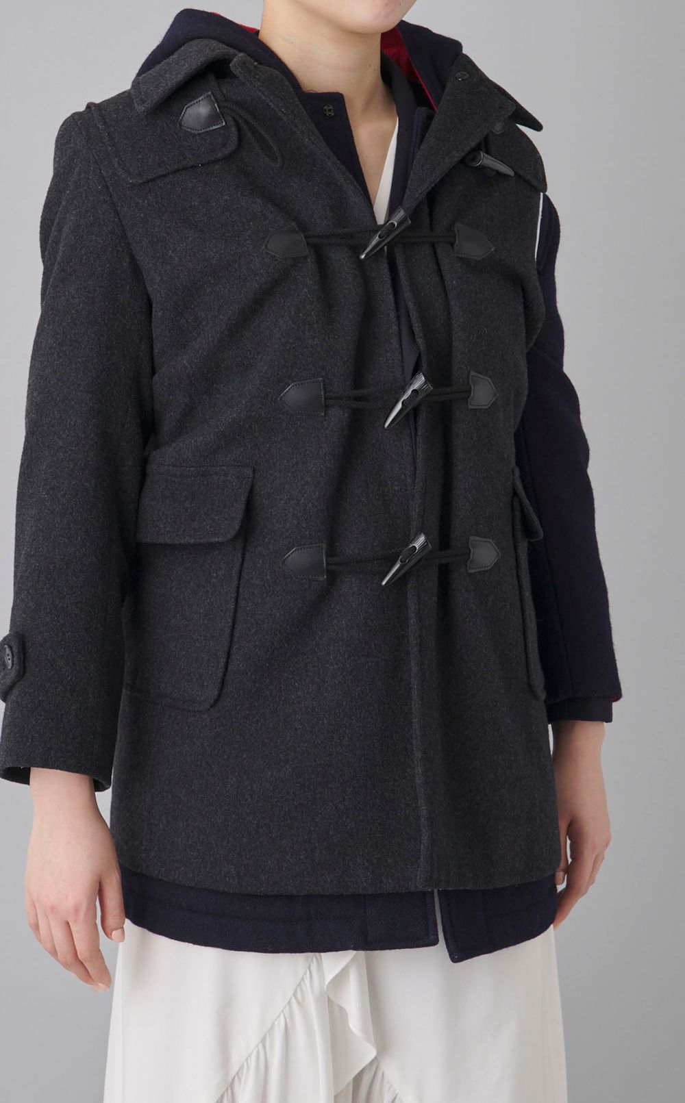 【roop】2枚剥ダッフルコート