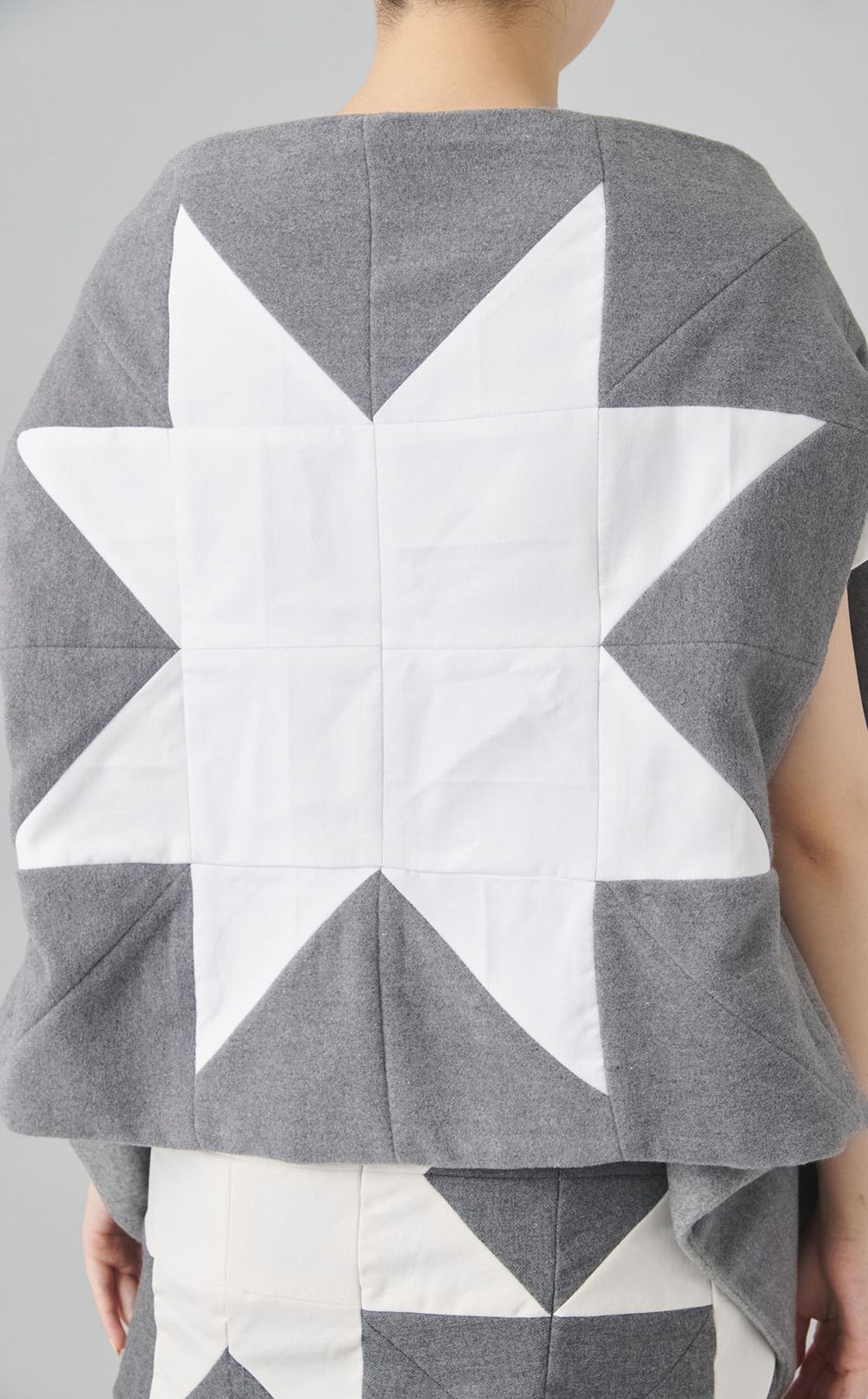 【roop】パッチワークスカーフベスト