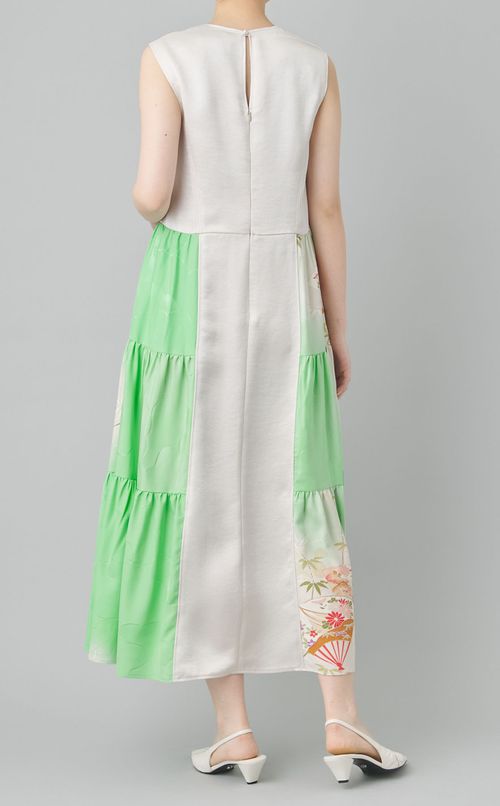 【roop】Floral KIMONO MIX Gather DressⅡ