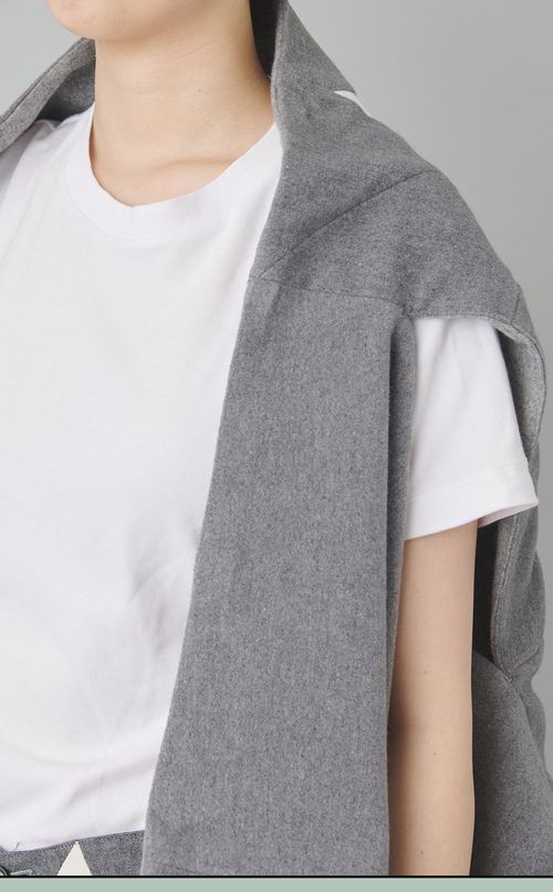 【roop】パッチワークスカーフベスト