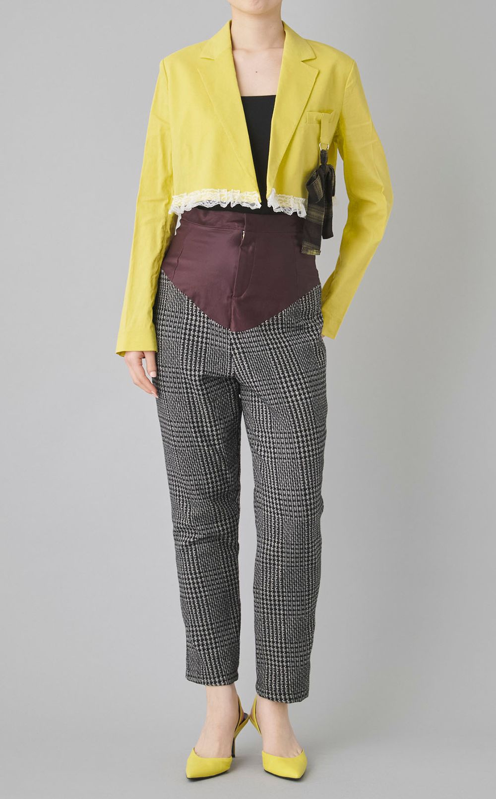 【roop】ウエスト切り替えパンツ