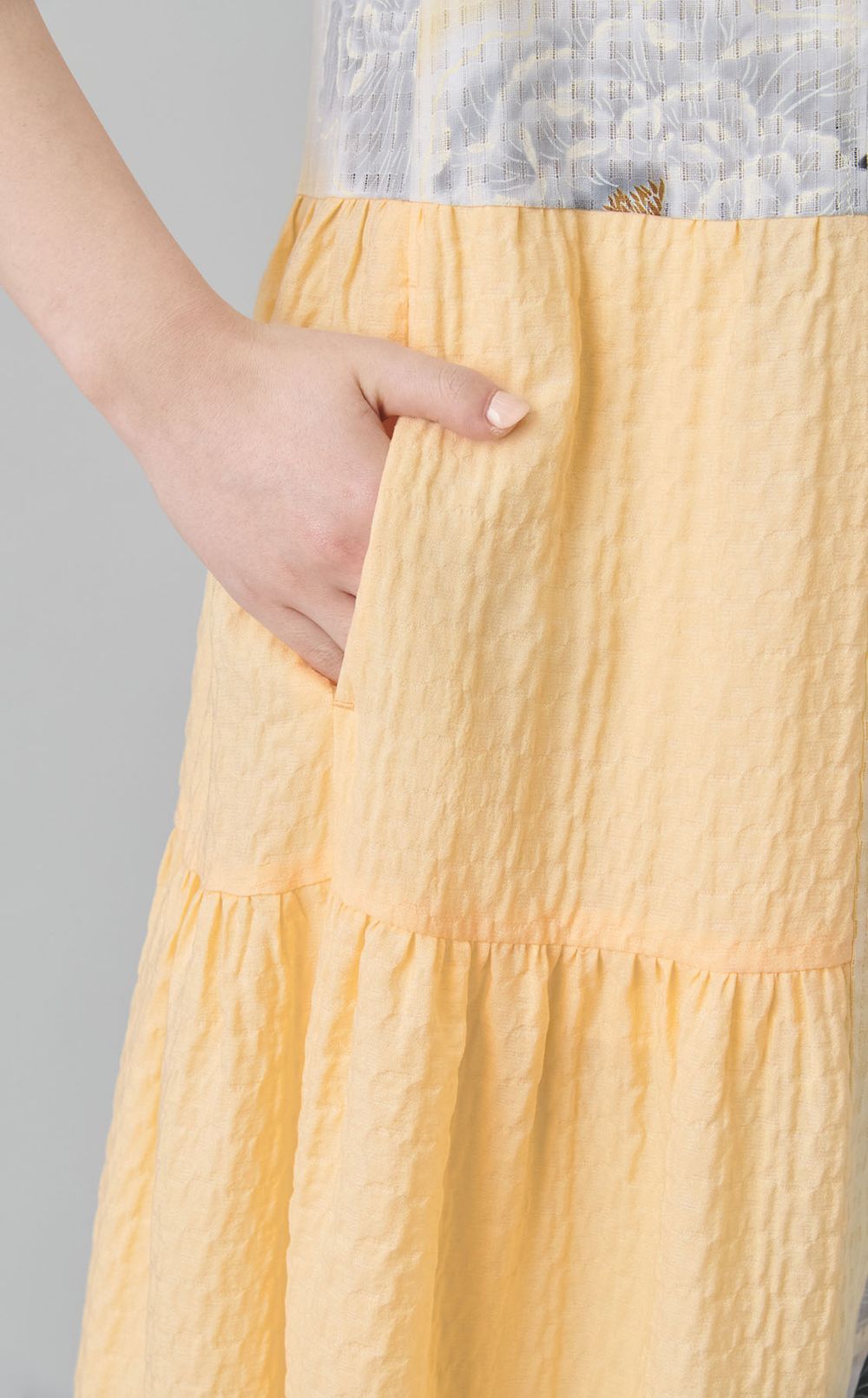 【roop】Floral KIMONO MIX Gather DressⅠ