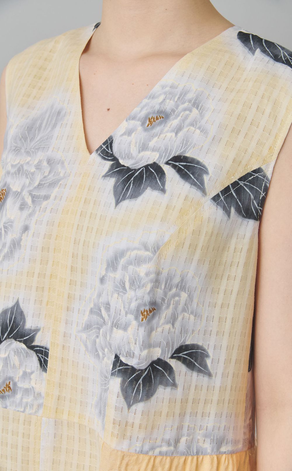 【roop】Floral KIMONO MIX Gather DressⅠ