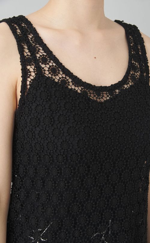 【roop】Flower Lace Layered Dress