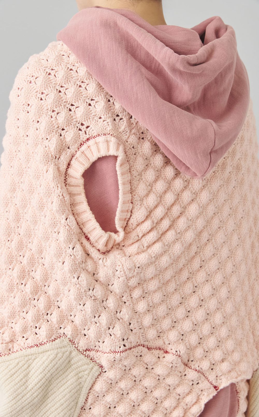 【roop】アシンメトリーパーカーケープ