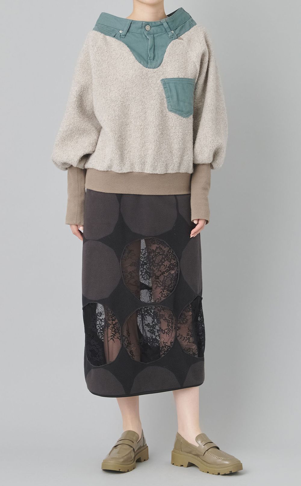 【roop】ドットスカート